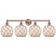 Option White Glass with Brown Rope / Antique Copper
