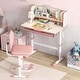 preview thumbnail 13 of 29, Costway Kids Study Desk with 7-Level Tiltable Desktop Adjustable - See Details