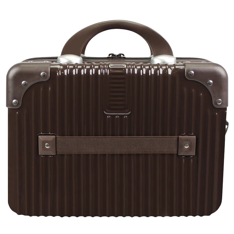 World Traveler 2-Piece Carry-on Vanity Trunk Luggage Set