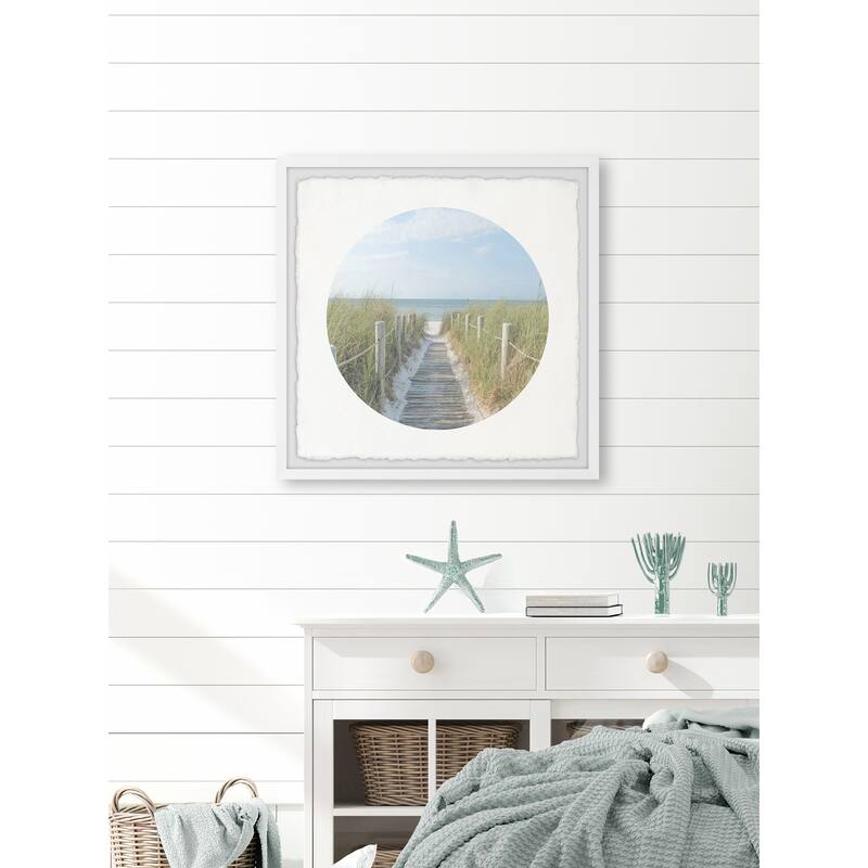 'Routeway to Sea' Framed Painting Print