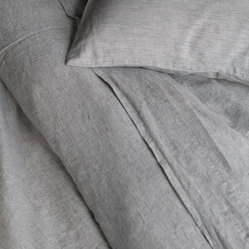 100% French Linen Duvet Cover & Sham Set by BOKSER HOME