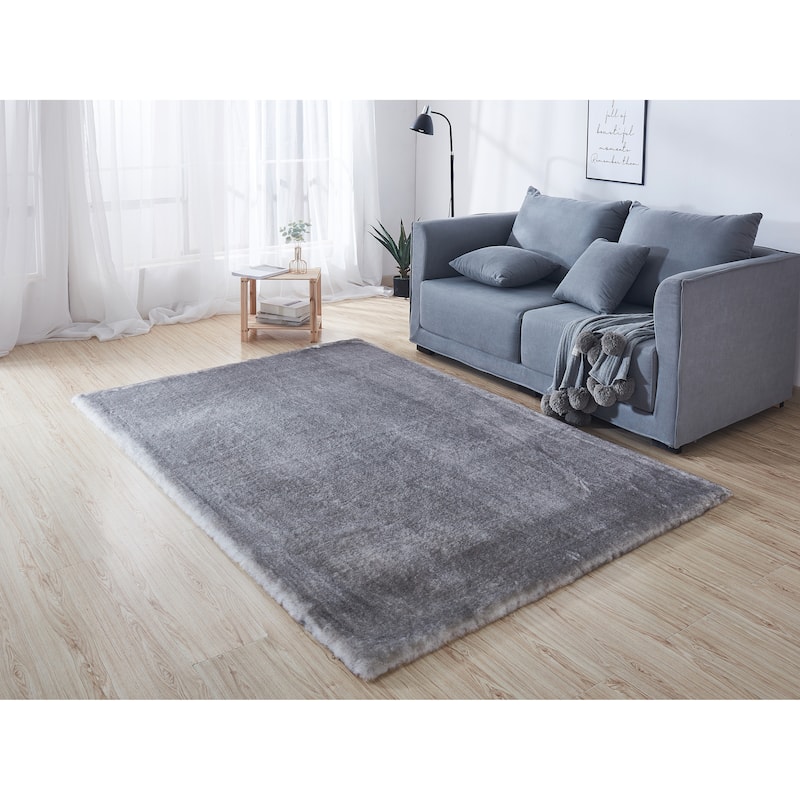 Amore Shag Collection Area Rug, 5' x 8' - 5' X 7'