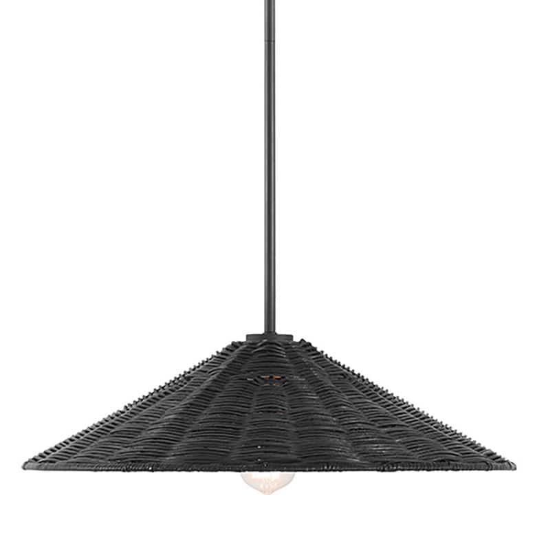 Bellevue SH7041 20" Wide Pendant with Rattan Shade