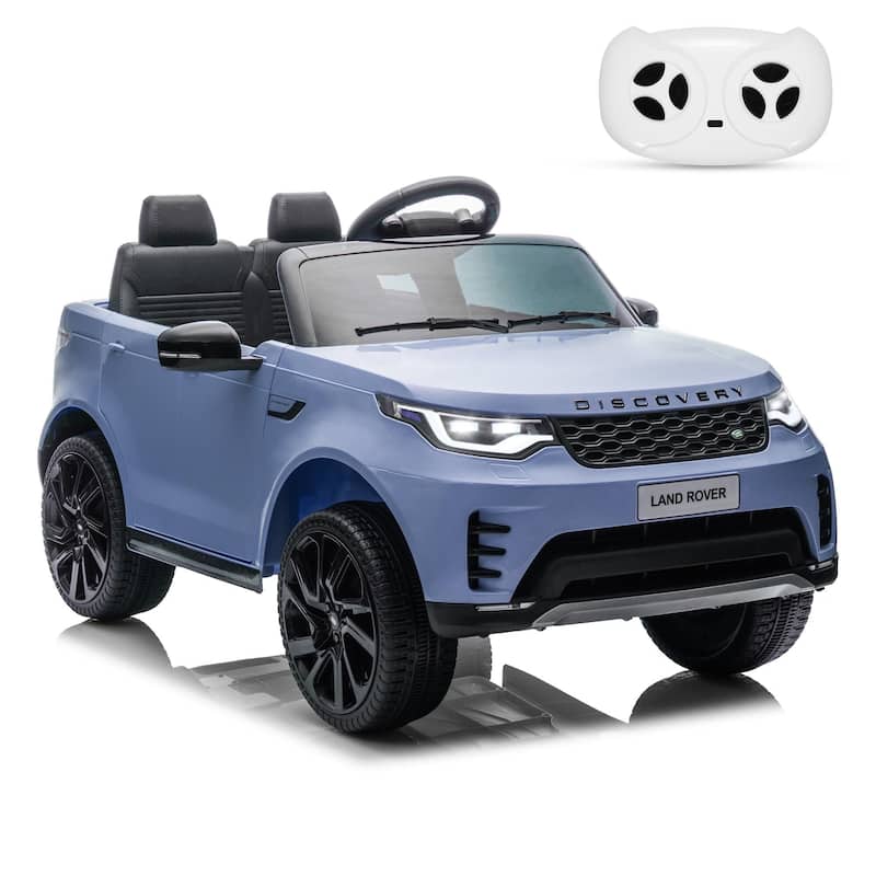12V Licensed Land Rover 2 Seater Ride on Car for Kids - Light Blue