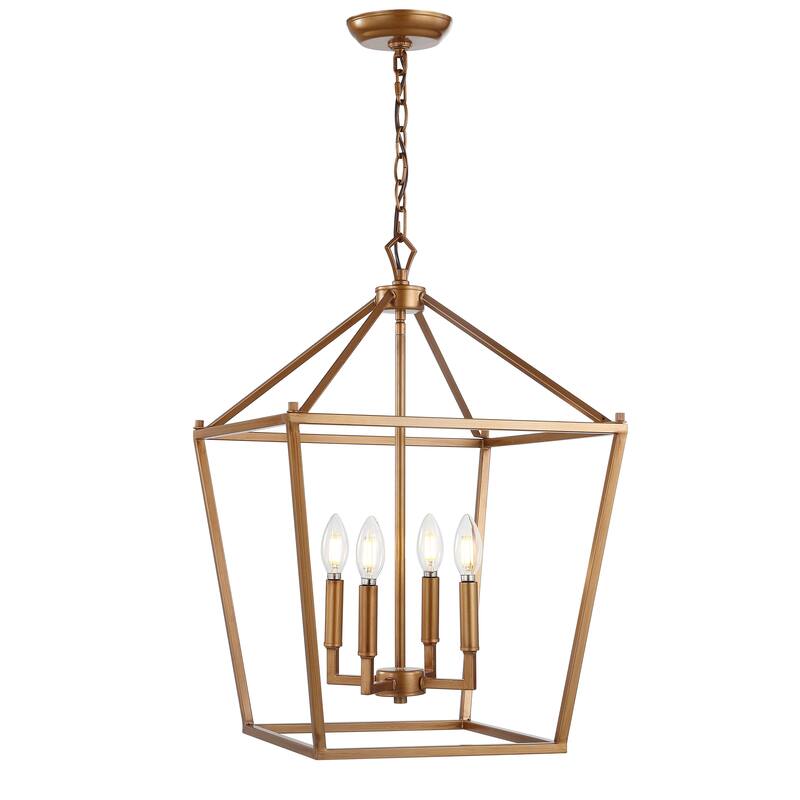 Marion Lantern Metal LED Pendant, by JONATHAN Y