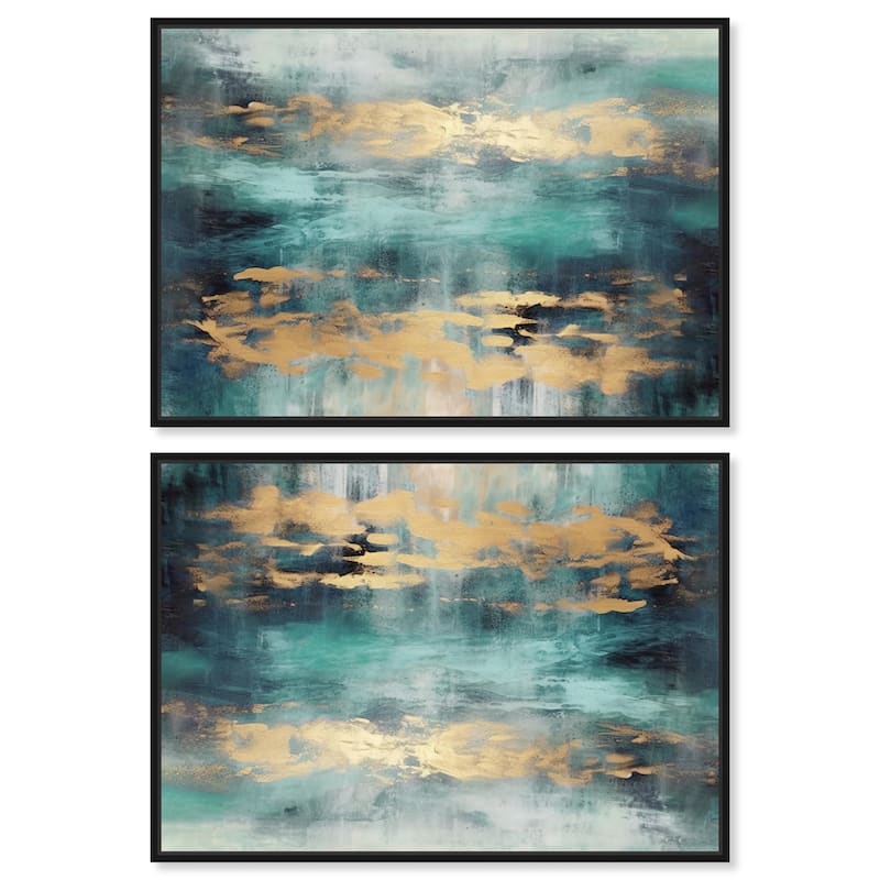 Dissolving Brilliance I Canvas by Art Remedy - 30" x 36" - Gold