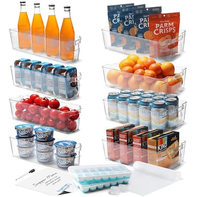 StorageBud Stackable Fridge Organizer Bins