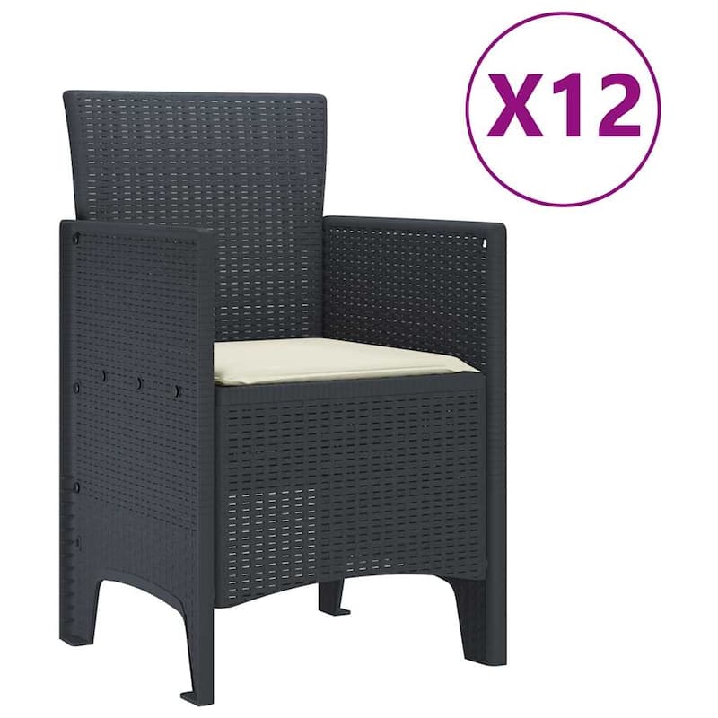 vidaXL Garden Dining Set 11/13 pcs - 118.1 x 39.4 x 28.7