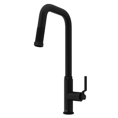 VIGO Hart Angular 18" H Single Handle Pull-Down Kitchen Faucet