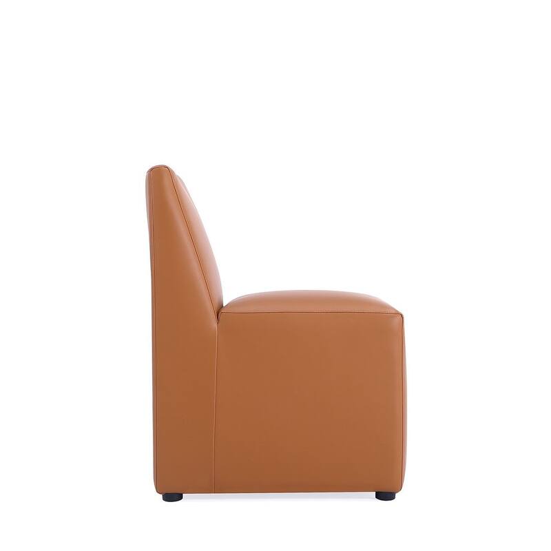 Manhattan Comfort Anna Modern Square Faux Leather Dining Chair