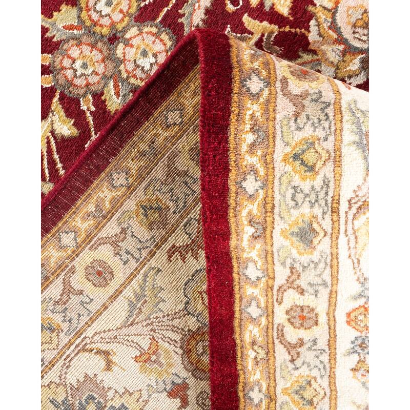 Overton Hand Knotted Wool Vintage Inspired Traditional Mogul Red Area Rug - 8 x 10