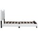preview thumbnail 12 of 11, Twin Size Upholstered Platform Bed with Headboard