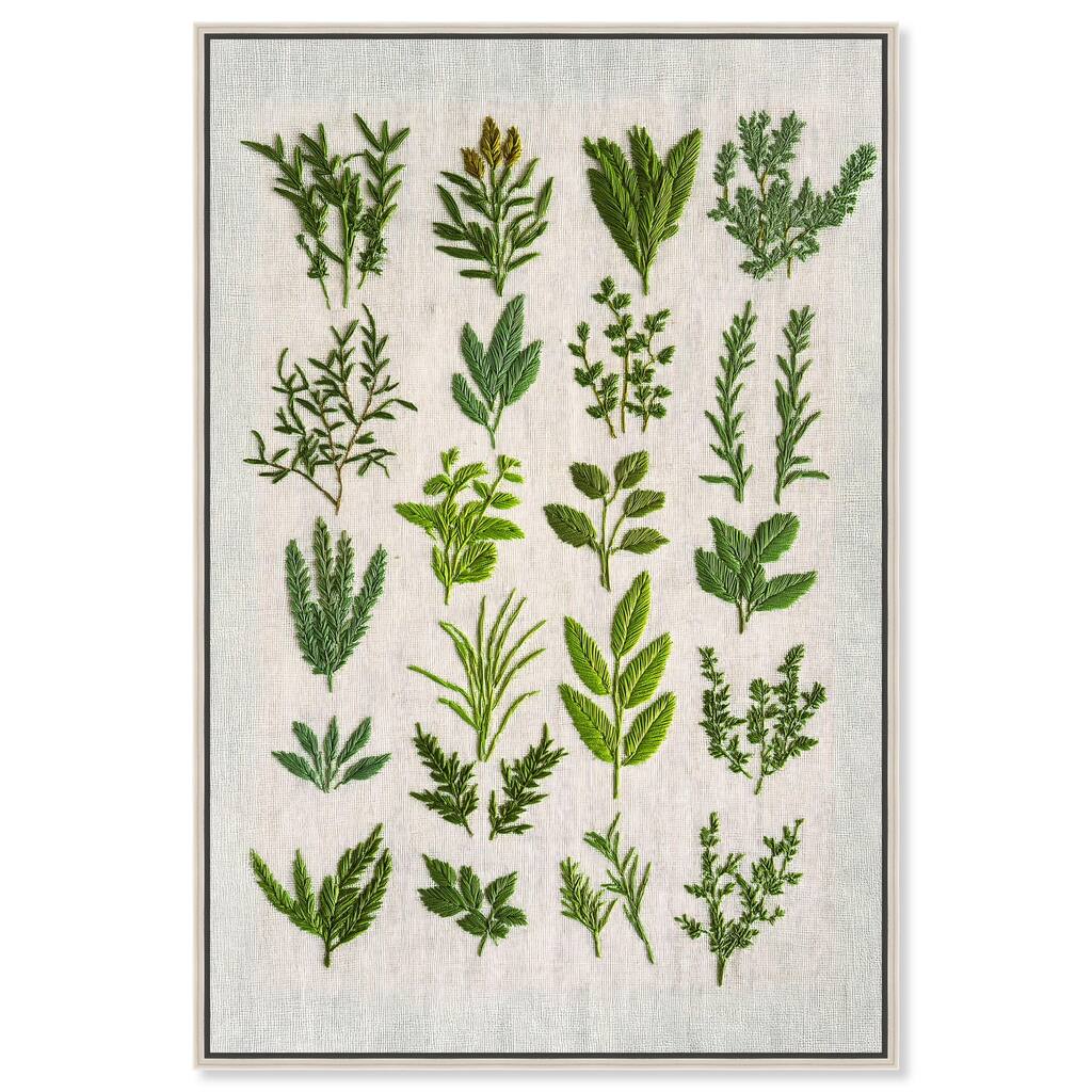 Fabric Fern Frieze I Canvas by Art Remedy