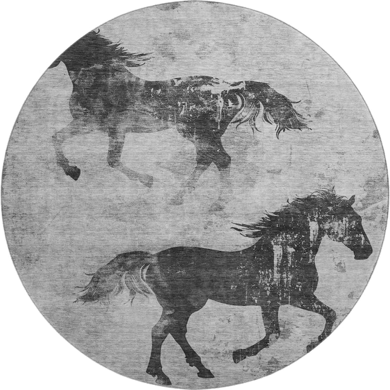 Premium Washable Super Two Horses Mayfield Rug