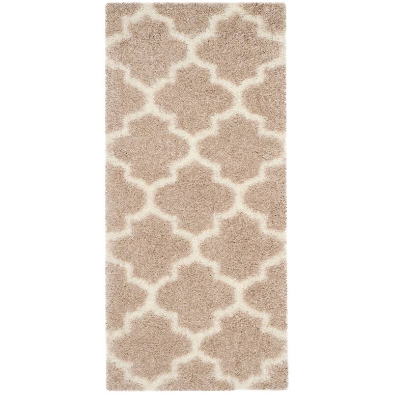 SAFAVIEH Montreal Shag Rosalyn 2-inch Thick Rug - 2'3" x 5' - Beige/Ivory