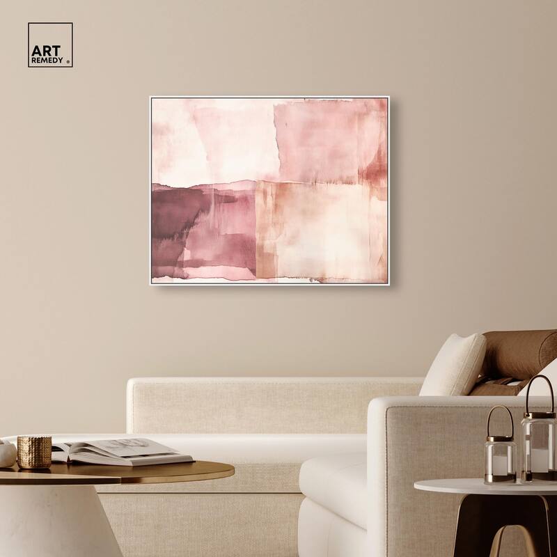 Faded Crimson II Canvas by Art Remedy