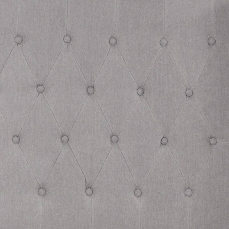 Tufted Upholstered Nailhead Trim Platform Bed