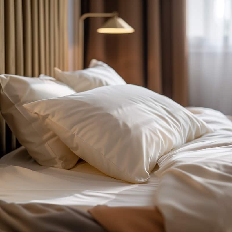 Sleep & Beyond Organic Cotton Waterproof Pillow Encasement Pair