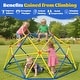 preview thumbnail 11 of 19, 6FT Geometric Climbing Dome Climber Playground for Kids 3-10, Climbing Toys for Kids - N/A