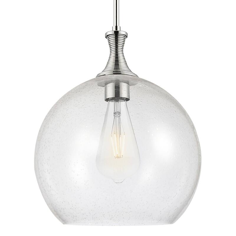Innovations Lighting 415-1S-G124-14 Astor 14" Wide Pendant with Clear, - Polished Nickel