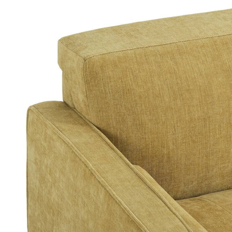62.5'' W Corduroy Couch Upholstered Square Arm Sofa