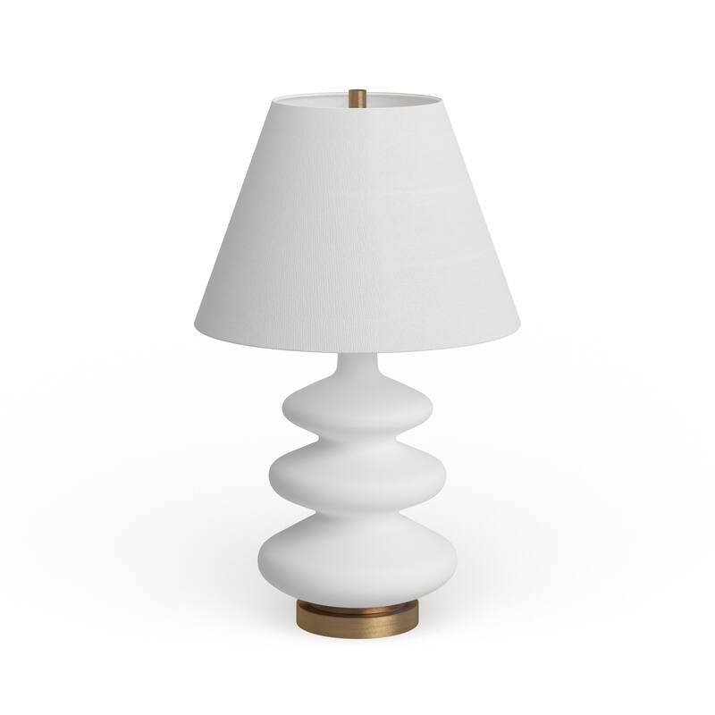 Carleta Matte White Triple Gourd Lamp
