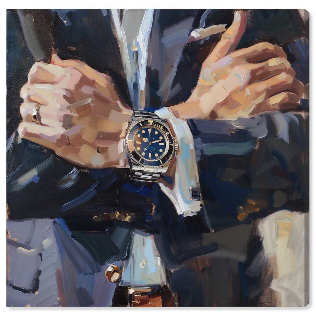 Notoriart Down To Business Gallery Wrapped Men Style 1 Piece Canvas Wall Art