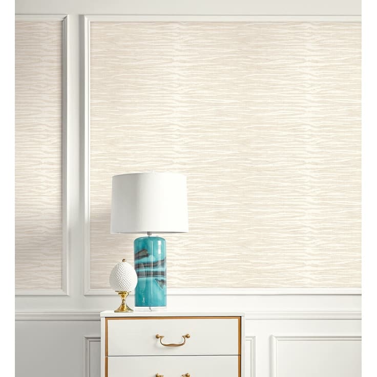 Kenneth James Wild Side Taupe Texture Wallpaper - 27in x 324in x 0.025in