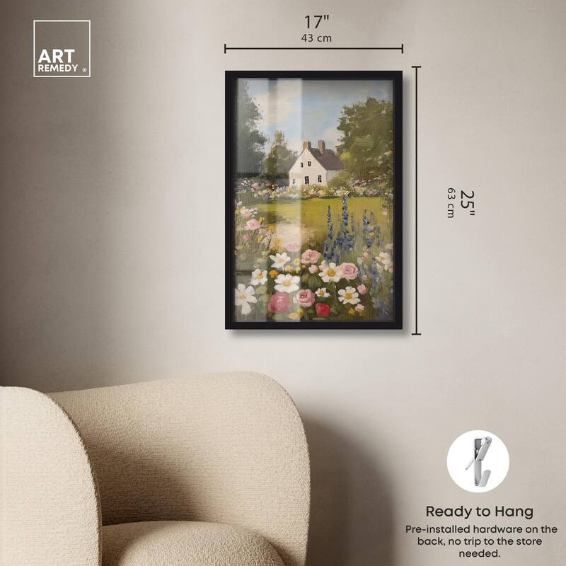 Floral Farmhouse I Shadowbox by Art Remedy