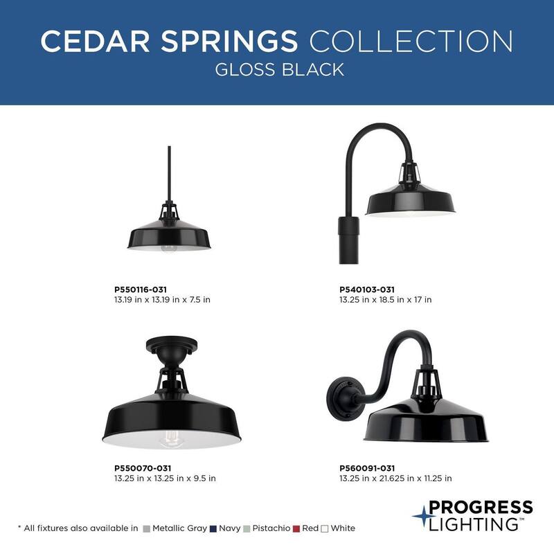Cedar Springs Black One-Light Extra-Large Wall Lantern - 14.240" x 24.770" x 15.310"
