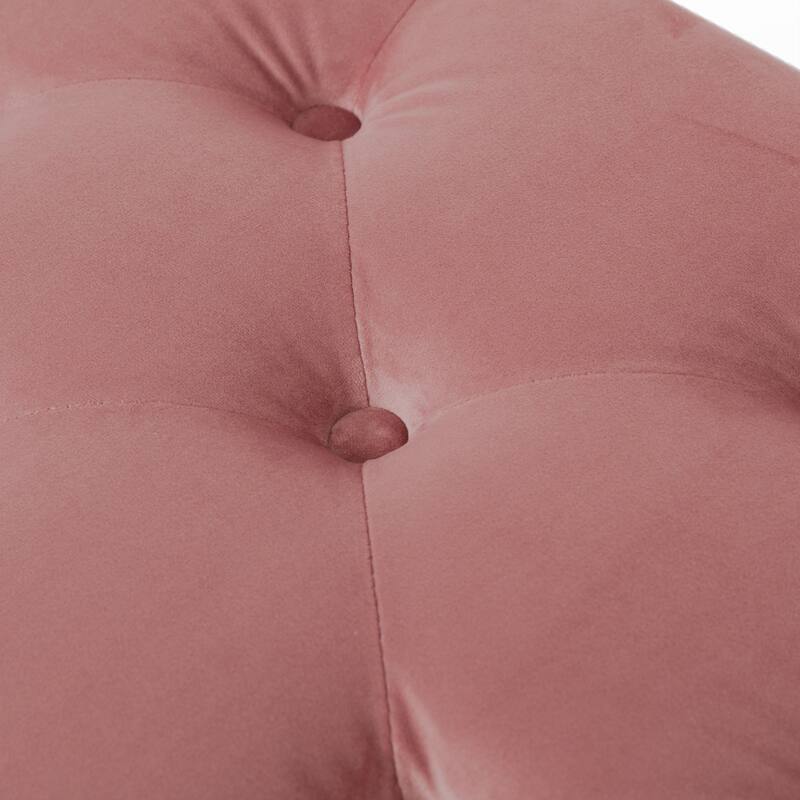 Modern 44" Length Button Tufted Bench