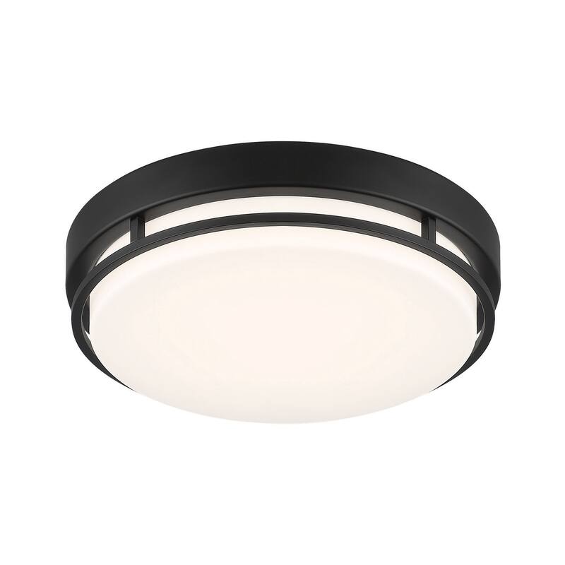 Designers Fountain EV3160C3A Noble 10" Wide Integrated LED Flush Mount - Matte Black