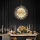 preview thumbnail 32 of 89, 8/9/16-Light Modern Glam Linear Sputnik Globe Pendant Island Light Firework Starburst Crystal Chandelier with Crystal Beads