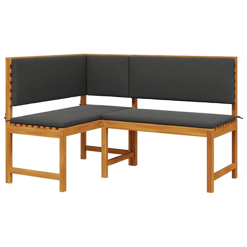vidaXL Garden Bench Set Brown solid acacia wood - 20 x 35 x 30