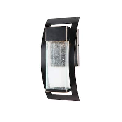 LED Light Outdoor Wall Lantern in Imperial Black