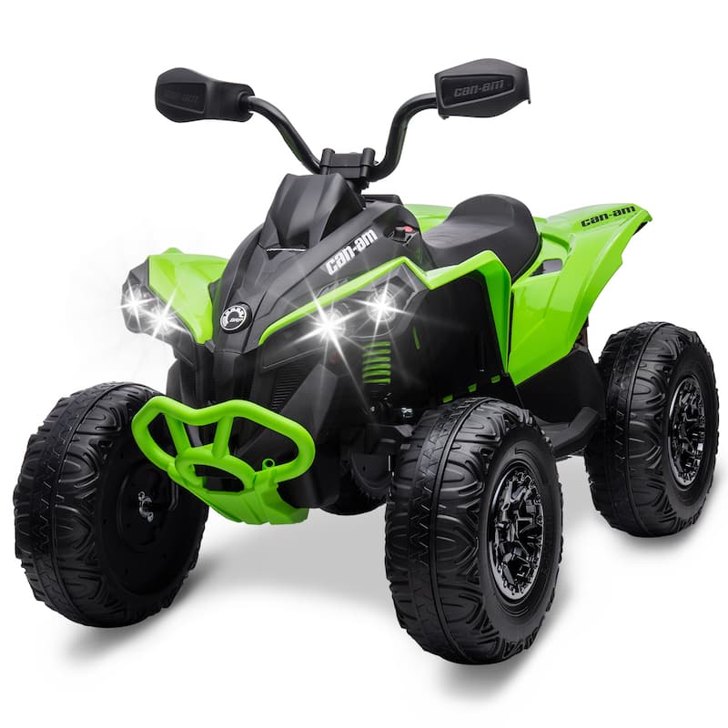 Kids ATV 4 Wheeler, 12V Ride On Toys Car for Best Kids Gift, Green - Green