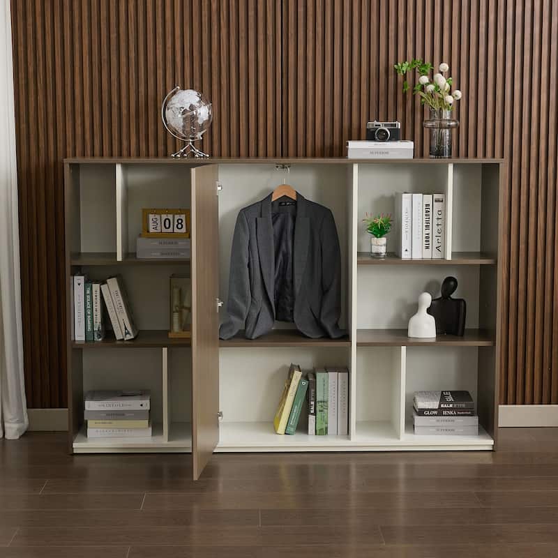 3 Shelf Modern Office Bookcase Versatile Bookshelf
