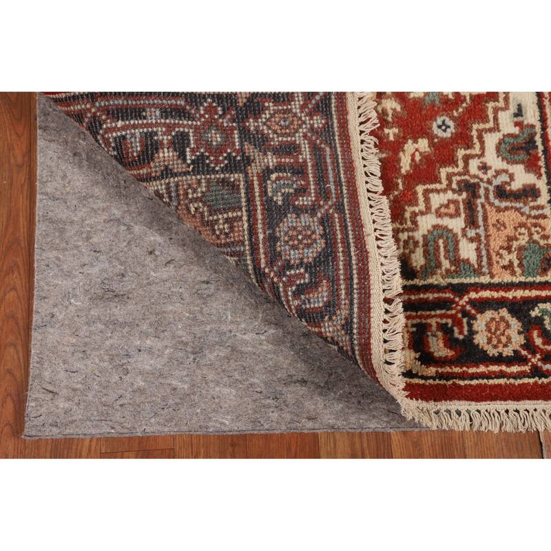 Geometric Heriz Serapi Oriental Foyer Rug Handmade Wool Carpet - 2'6"x 5'9"