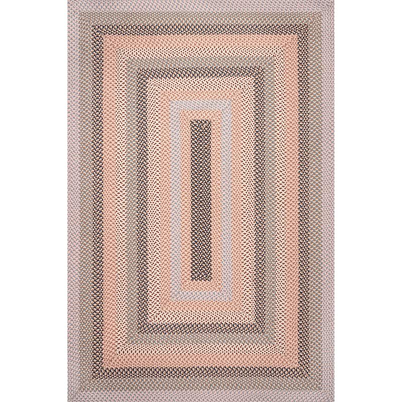 Nuloom Gwyneth Braided Borders Indoor/Outdoor Area Rug