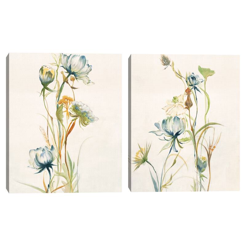 Late Summer Wildflowers I-II by Liz Jardine Canvas Art Prints