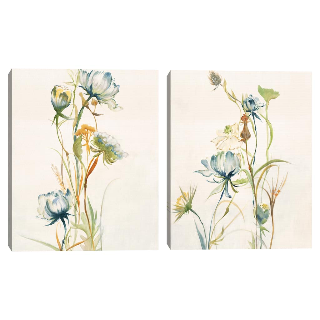 Late Summer Wildflowers I-II by Liz Jardine Canvas Art Prints