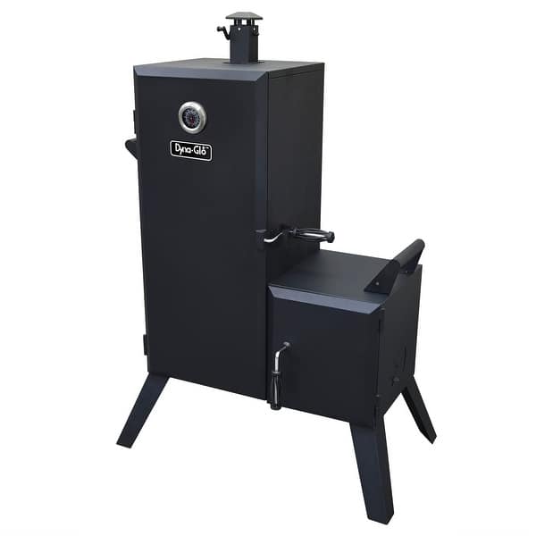 Dyna-Glo Steel Double Door Vertical Charcoal Offset BBQ Smoker with 6 -  Black Powder Coat - Bed Bath u0026 Beyond - 20658490
