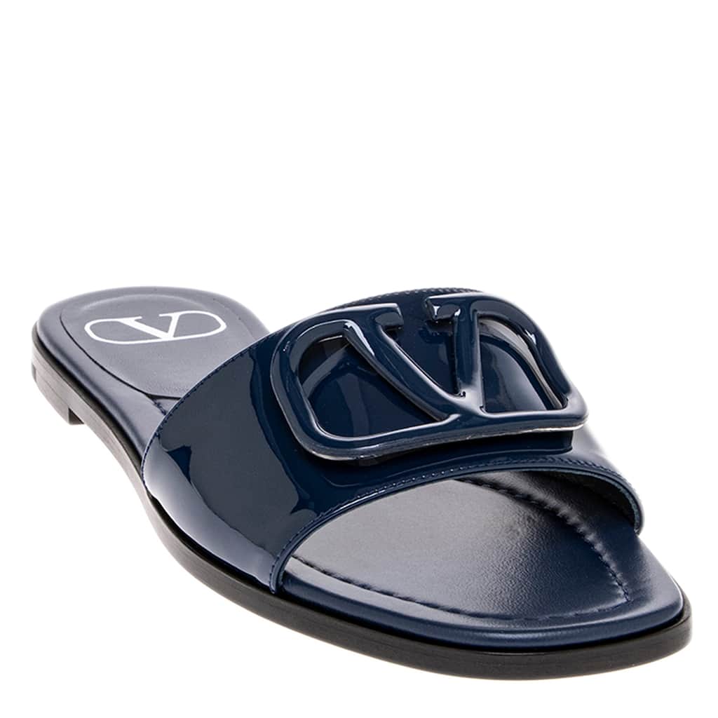 Valentino VLogo Signature Patent Leather Slides
