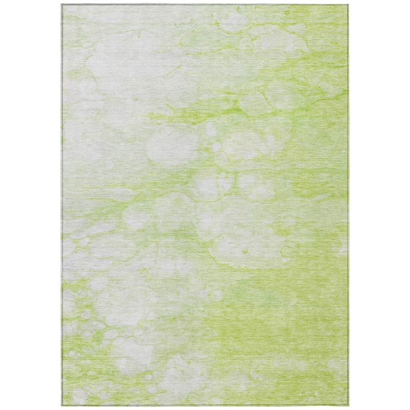 Machine Washable Indoor/ Outdoor Chantille Abstract Modern Rug