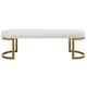 preview thumbnail 1 of 5, Uttermost Infinity Gold Bench - 60 W X 19 H X 16.25 D (in)