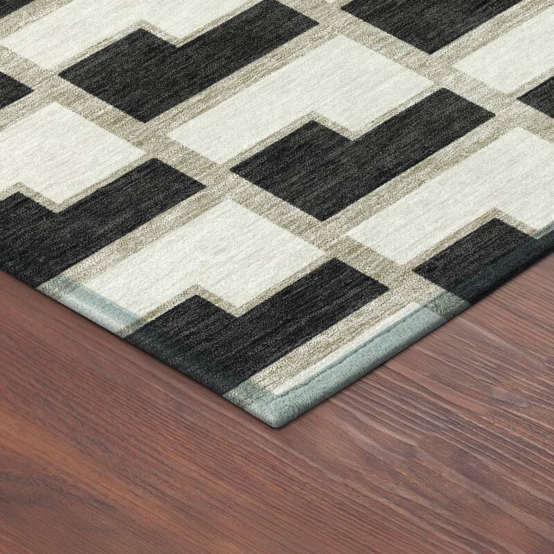 Machine Washable Indoor/ Outdoor Modern Cody Chantille Rug