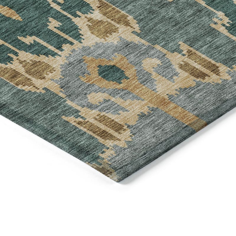 Machine Washable Indoor/ Outdoor Chantille Boho Global Rug
