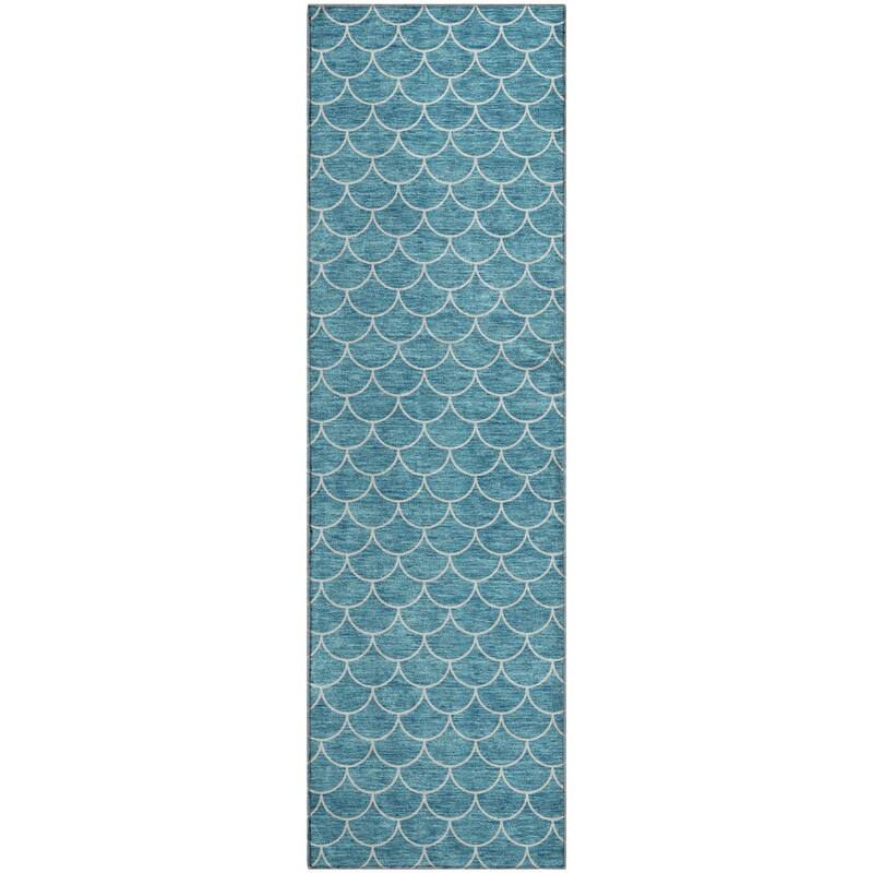 Premium Washable Super Soft Geo Scallops Mayfield Rug