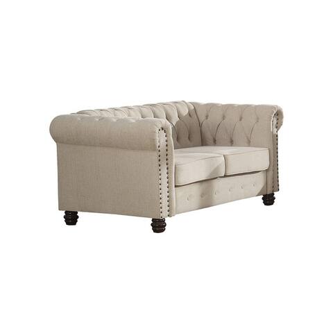 Best Master Furniture Tufted Upholstered Loveseat