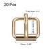 Roller Buckles, 20pcs 15x12.5mm 2.5mm Thick Metal Belt Pin Buckle, Gold ...